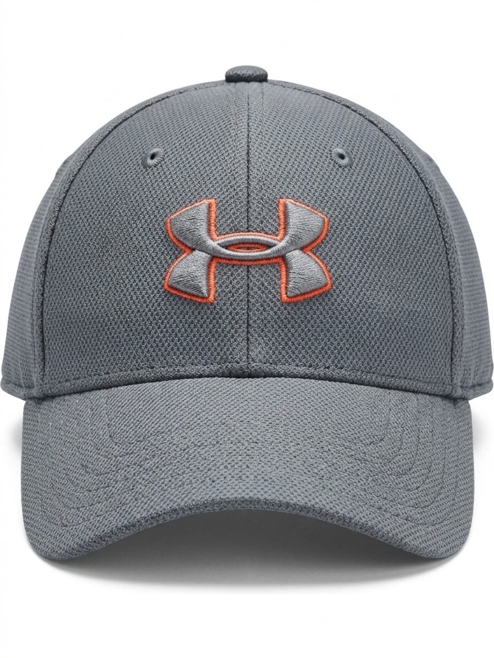 Under Armour Black and Gray Men's Athletic Cap with Red Logo